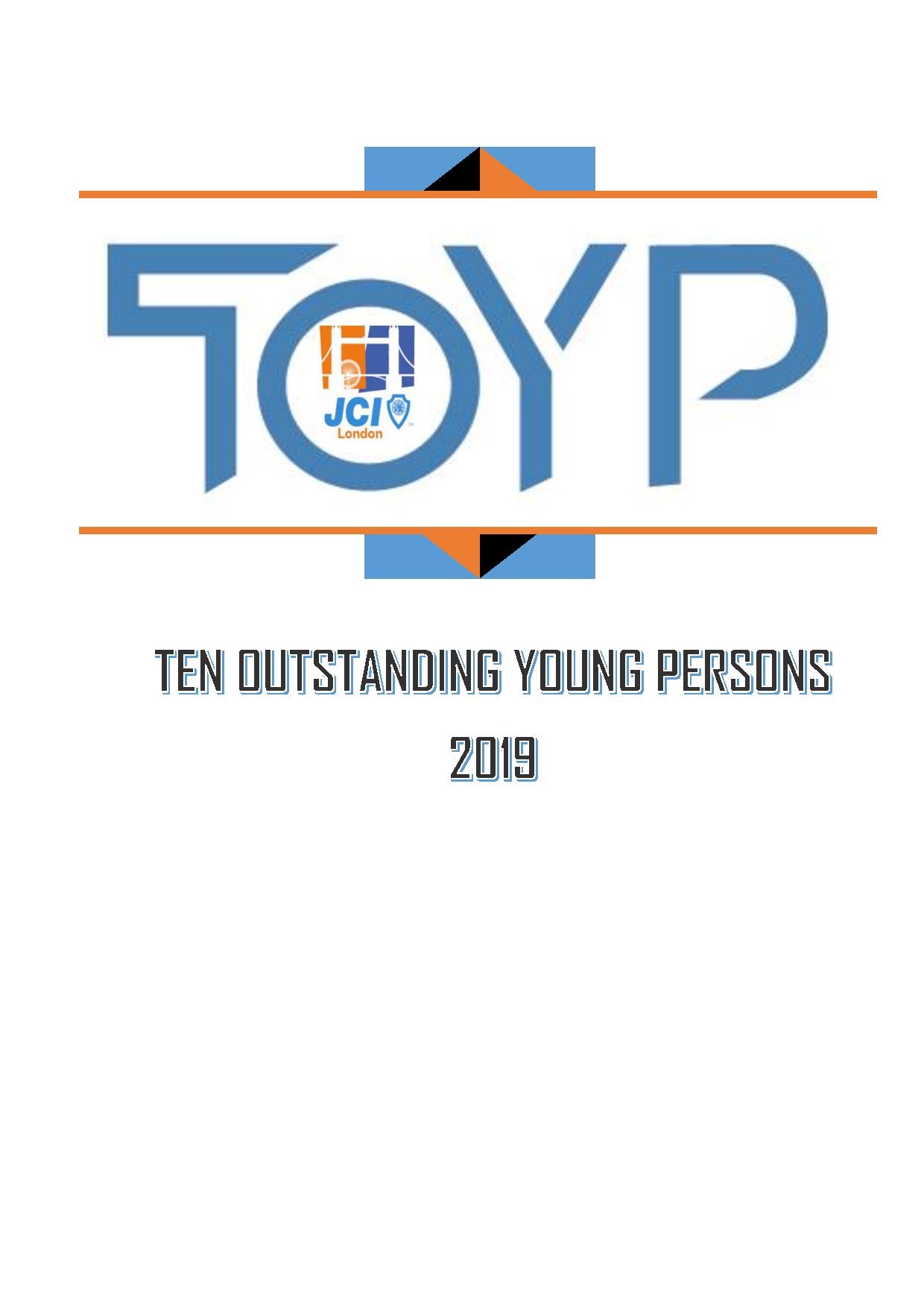 JCI London honours exceptional and talented young people &ndash; TOYP 2019 OPEN!